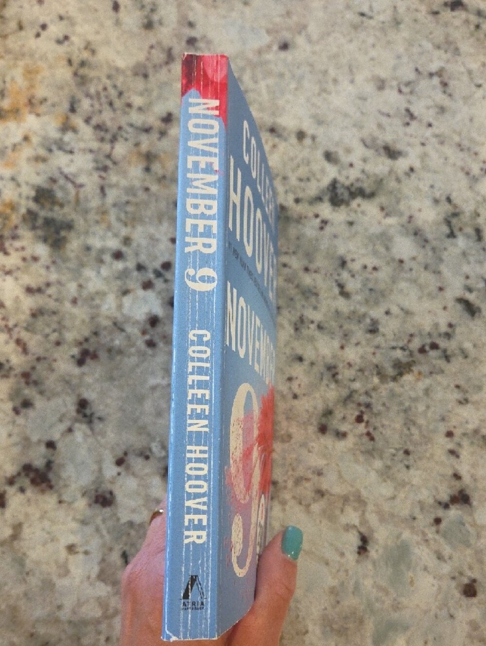 3/$13 or 4/16 Colleen Hoover "November 9" Paperback - Blue & Pink Cover - Picture 3 of 3